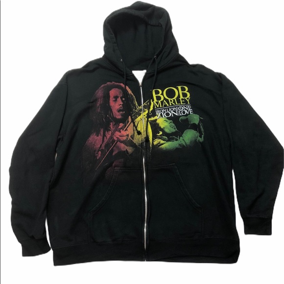 Bob Marley Other - Bob Marley zip up Hoodie size XL